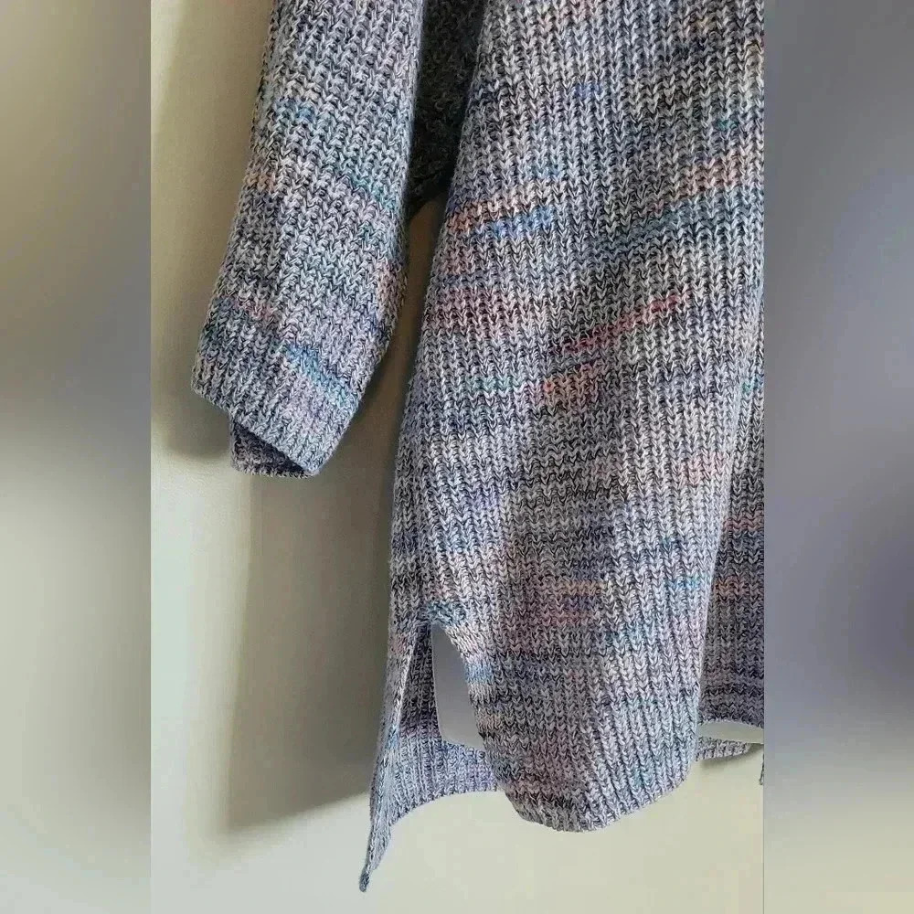 J. Jill 100% organic cotton easy drop shoulder v neck tunic sweater XL - Picture 9 of 12